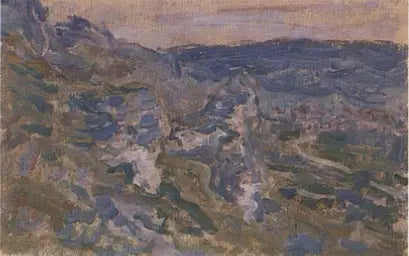 Los Colinas cerca de Vétheuil - Claude Monet