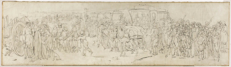 Los cucos en el muelle de las Tullerías - Louis-Léopold Boilly