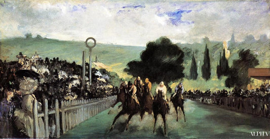 Les Courses à Longchamp - Edouard Manet - Reproductions de tableaux et peintures haut de gamme