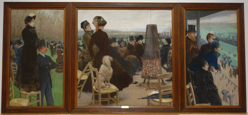 Las carreras en el Bosque de Boulogne - Giuseppe De Nittis