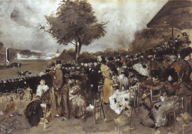 Las carreras - Jean-Louis Forain