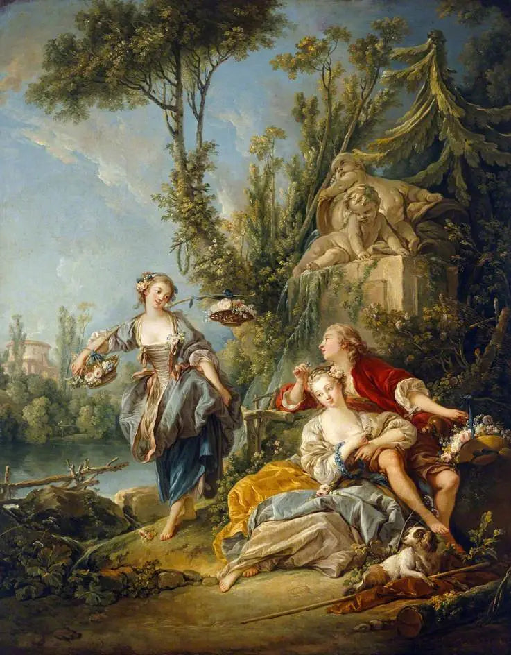 Los recolectores de flores - François Boucher