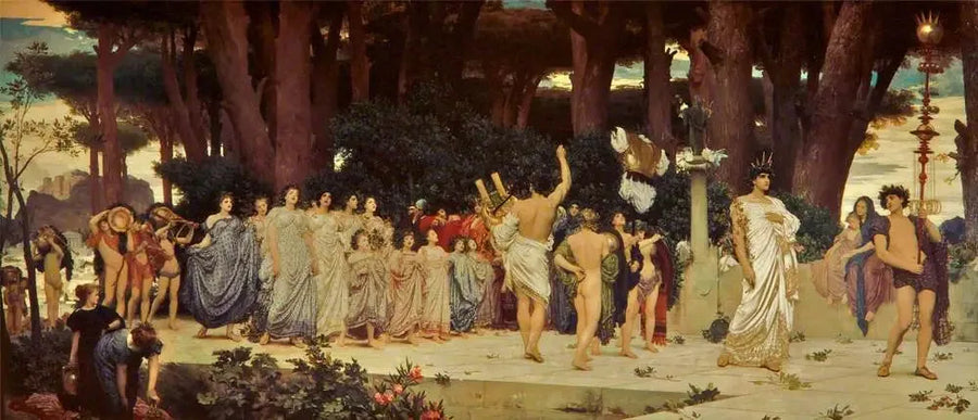 Las Daphnéforas - Frederic Leighton