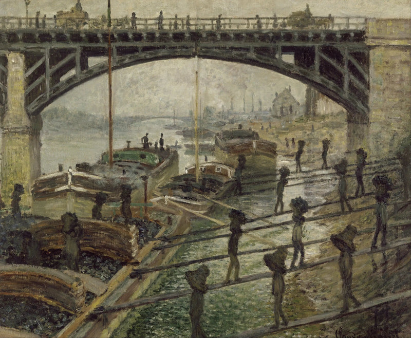 Los descargadores de carbón - Claude Monet