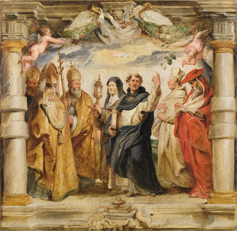 Los defensores de la Eucaristía - Peter Paul Rubens