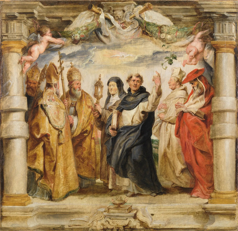 Los defensores de la Eucaristía - Peter Paul Rubens