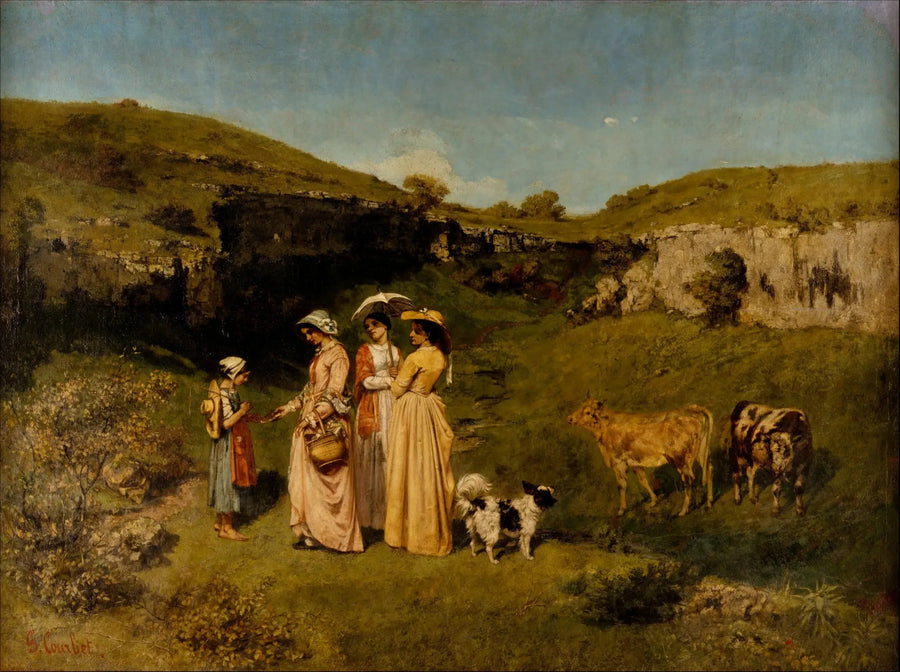 Las señoritas del pueblo - Gustave Courbet