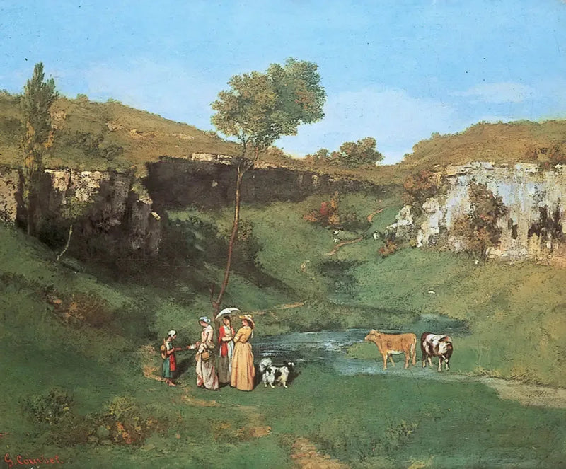 Las señoritas del pueblo - Gustave Courbet
