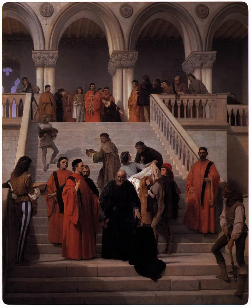Los últimos instantes del duque Marin Faliero - Francesco Hayez