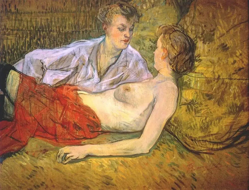 Las dos amigas - Henri de Toulouse-Lautrec