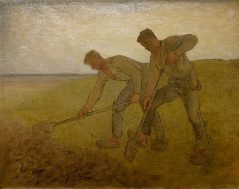 Los dos aradores - Jean-François Millet