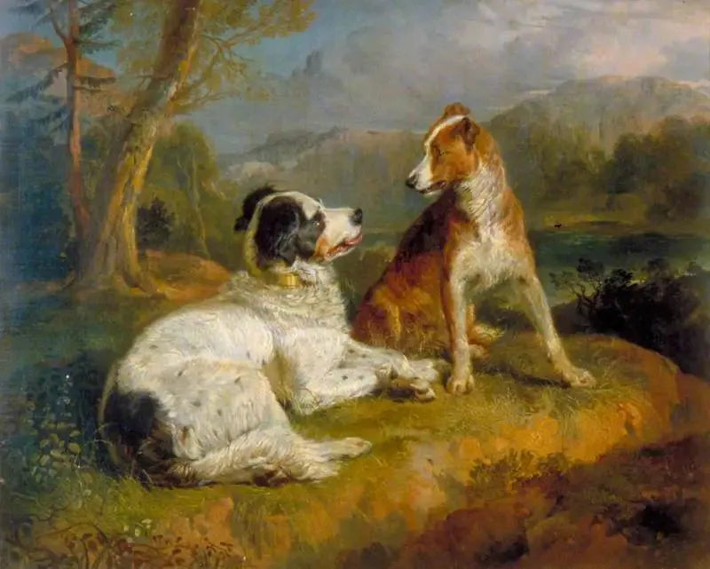 Los dos perros (según el poema de Robert Burns) - Edwin Henry Landseer