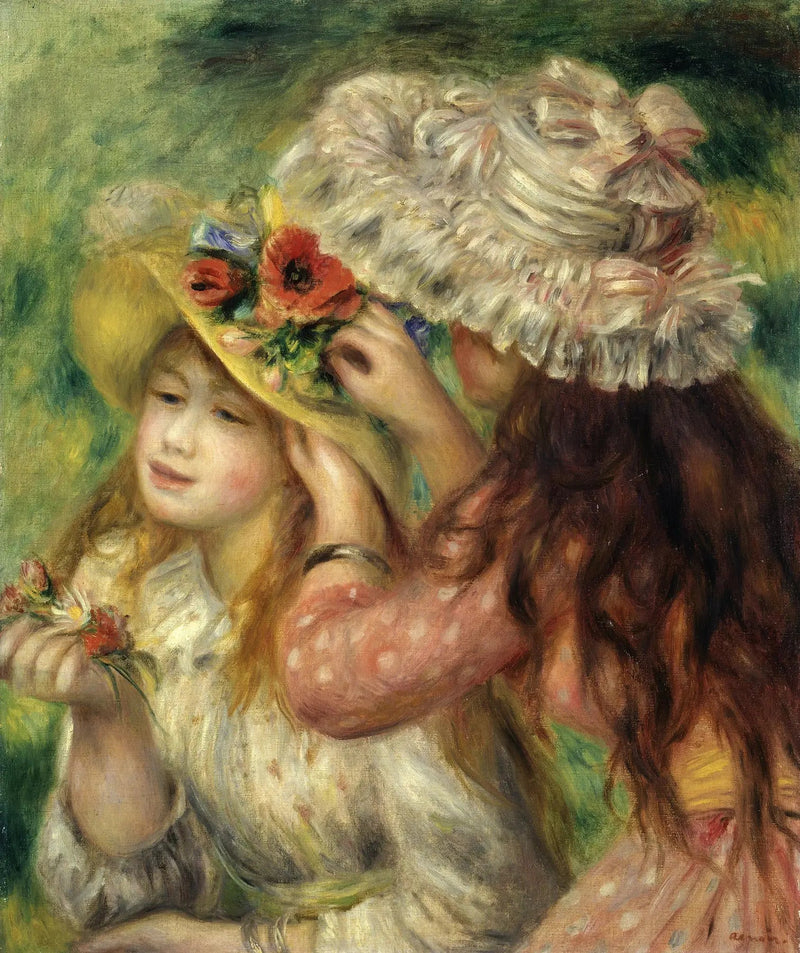 Las dos niñitas - Pierre-Auguste Renoir