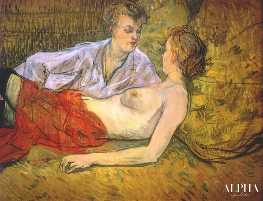 Les deux petites amies - Toulouse Lautrec - Reproductions de tableaux et peintures haut de gamme