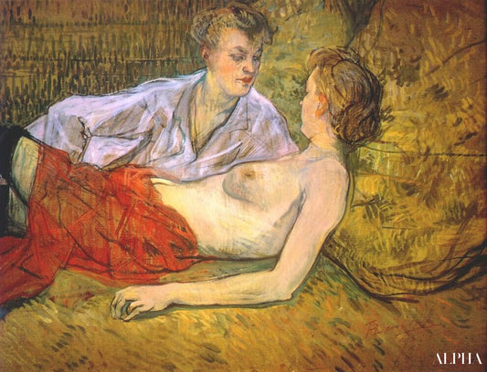 Les deux petites amies - Toulouse Lautrec - Reproductions de tableaux et peintures haut de gamme