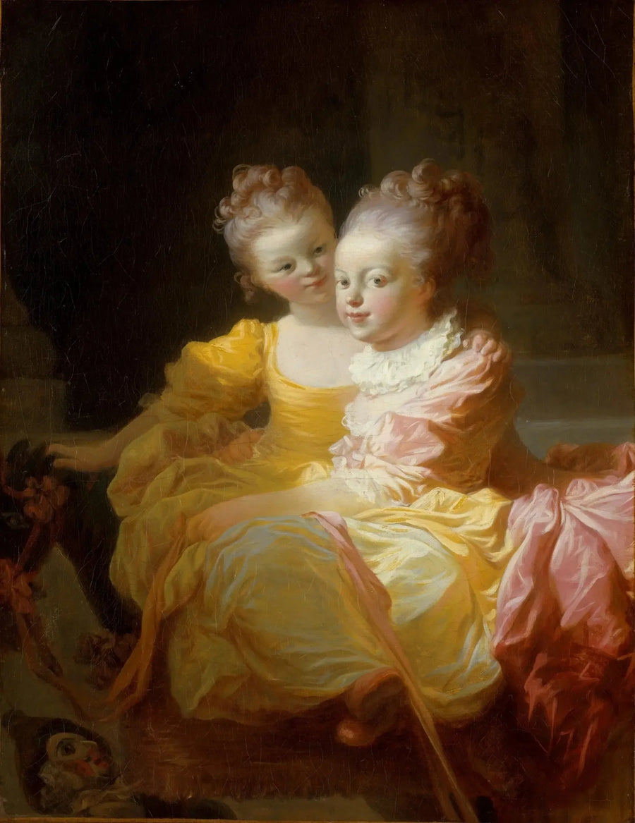Las Dos Hermanas - Jean-Honoré Fragonard