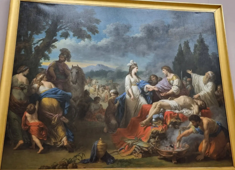 Las dos viudas de un jefe indio - Louis Jean François Lagrenée