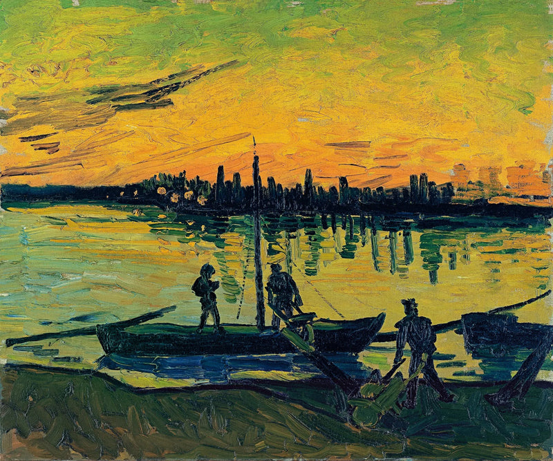 Los muelles en Arles - Vincent van Gogh