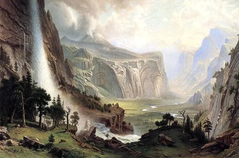 Les dômes du Yosemite - Albert Bierstadt - Alpha Reproduction