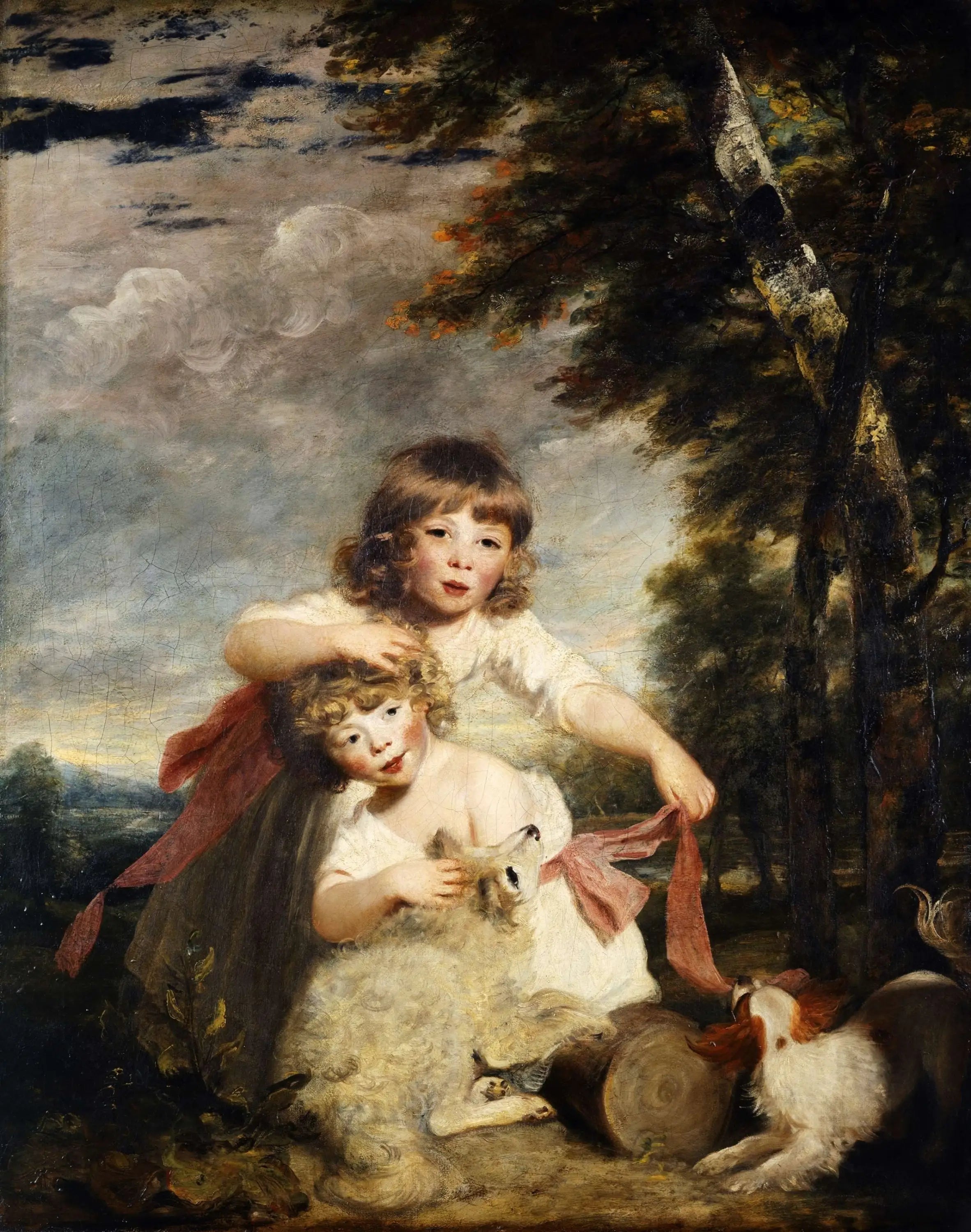 Les enfants Brummel - Joshua Reynolds image 1 reproduction artisanale de tableau