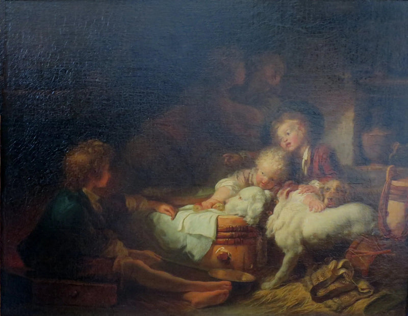 Los niños del granjero - Jean-Honoré Fragonard