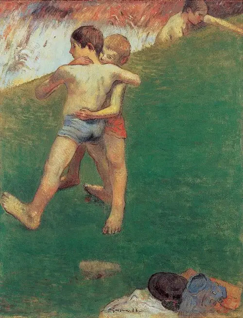 Los Niños Luchando - Paul Gauguin