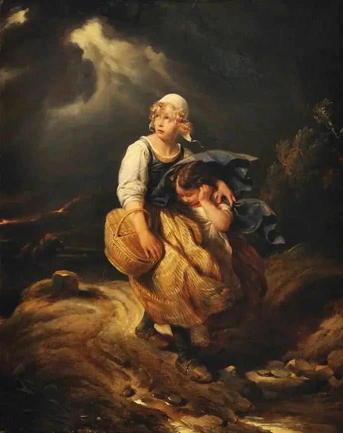 Los niños sorprendidos por la tormenta - Paul Delaroche