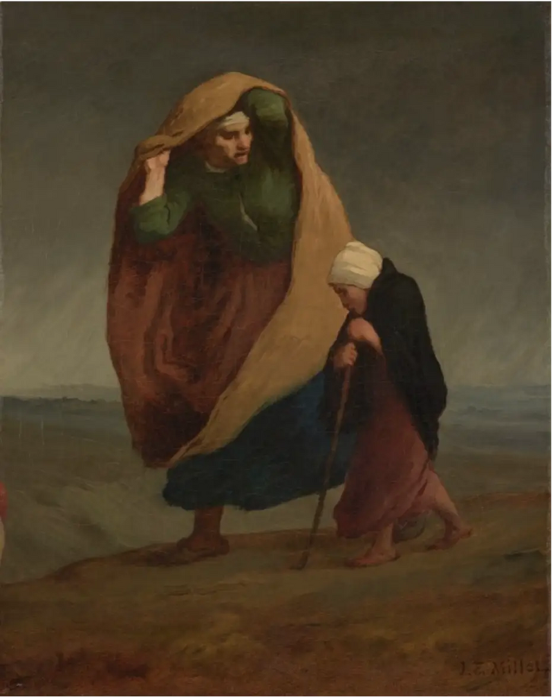 Los Errantes - Jean-François Millet