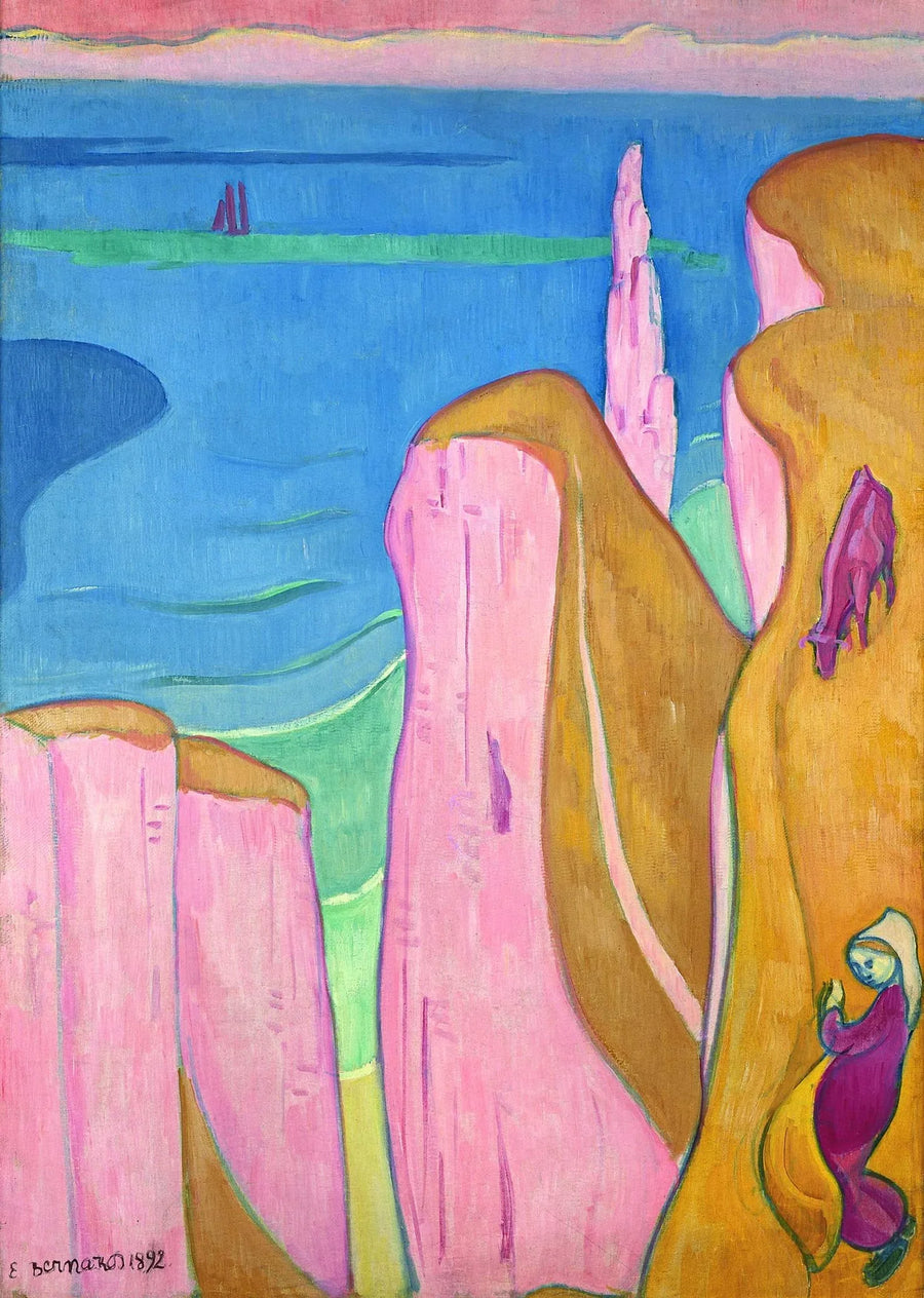 Los acantilados de Yport - Émile Bernard