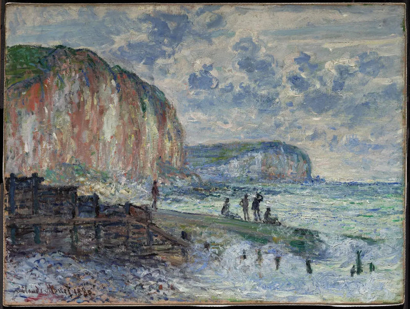 Los acantilados de Petites Dalles - Claude Monet