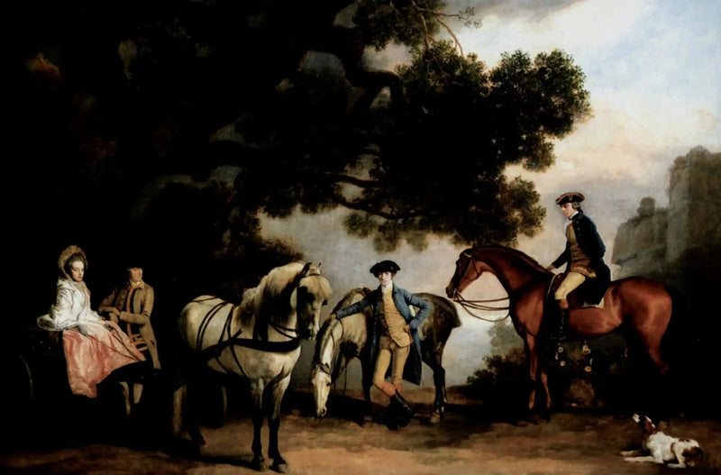 Las familias Milbanke y Melbourne - George Stubbs