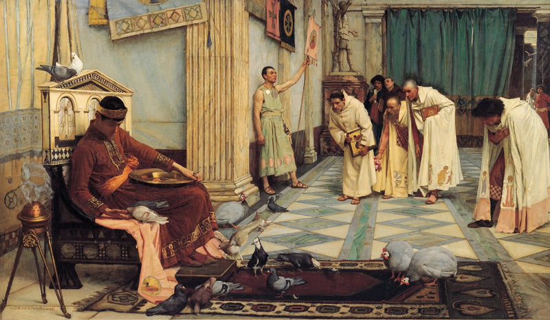 Los favoritos del emperador Honorio - John William Waterhouse