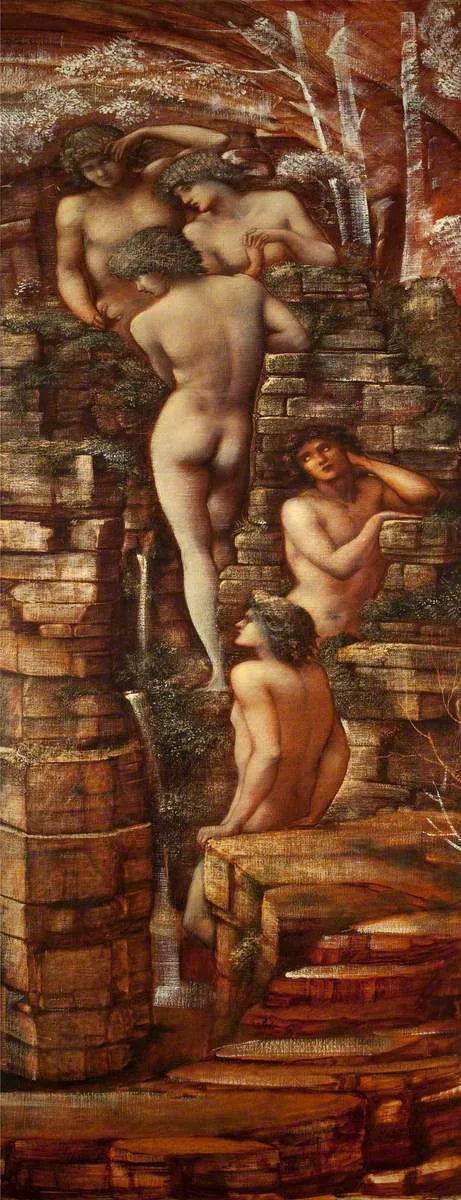 Las hadas de las colinas - Edward Burne-Jones