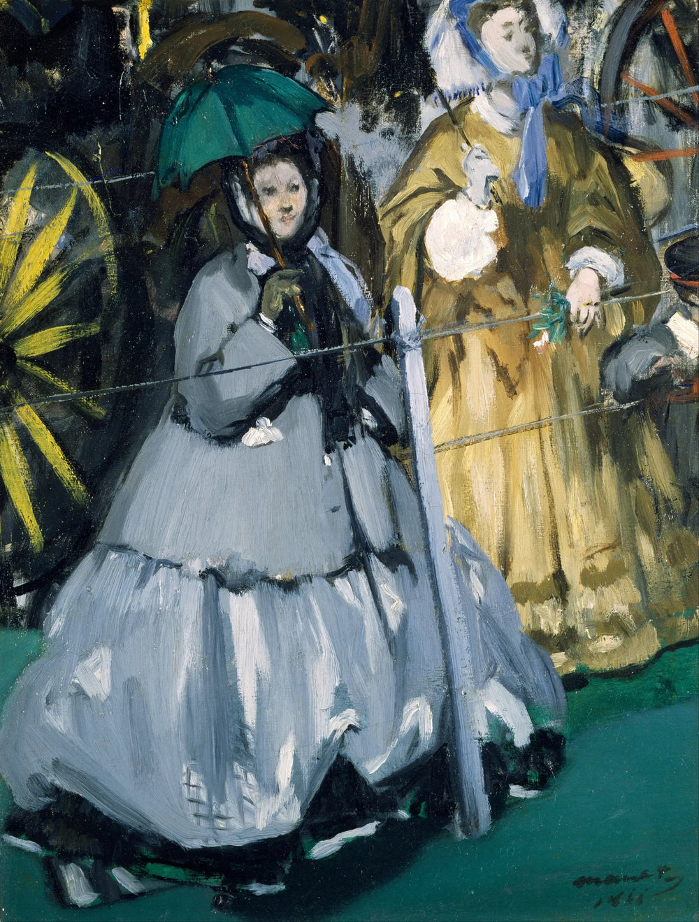 Les femmes aux courses - Édouard Manet image 1 reproduction d’œuvre d’art à l’huile