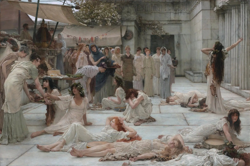 Las Mujeres de Amphissa - Lawrence Alma-Tadema