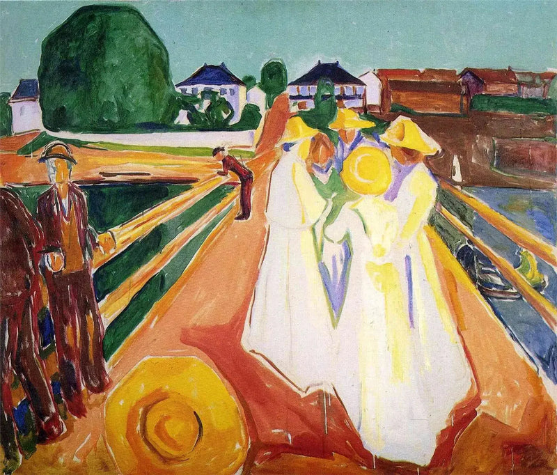 Las Mujeres en el puente - Edvard Munch