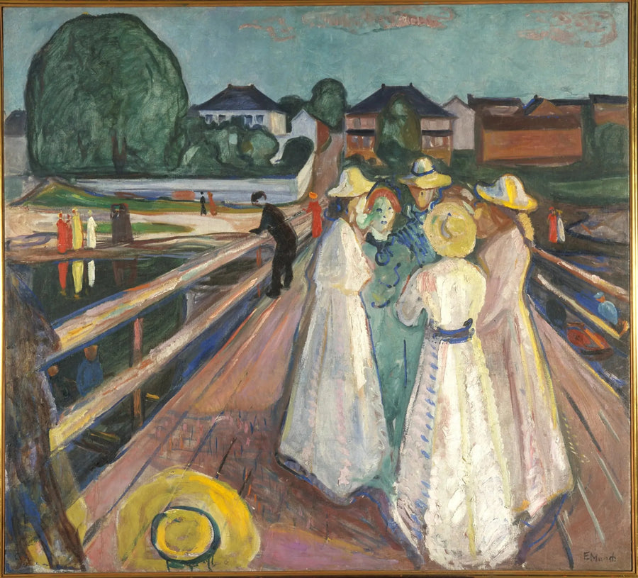 Las Mujeres en el puente - Edvard Munch