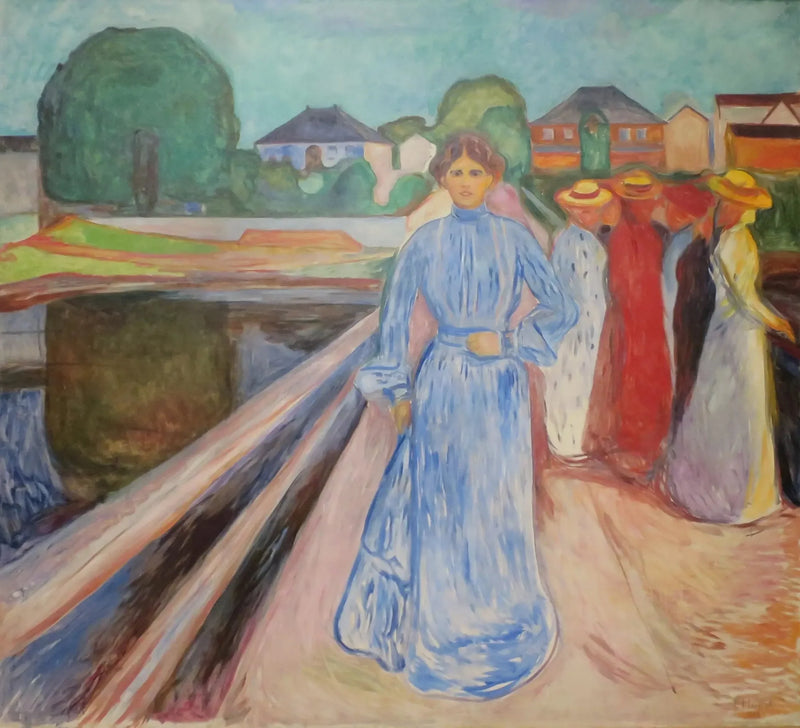 Las Mujeres en el puente - Edvard Munch