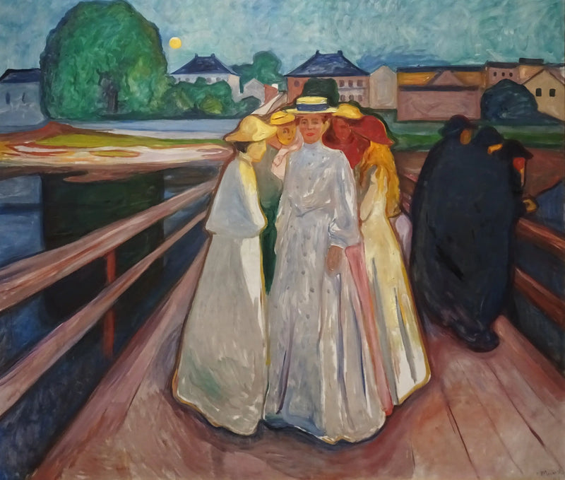 Las Mujeres en el puente - Edvard Munch