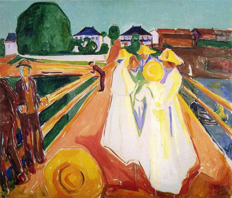 Las Mujeres en el puente - Edvard Munch