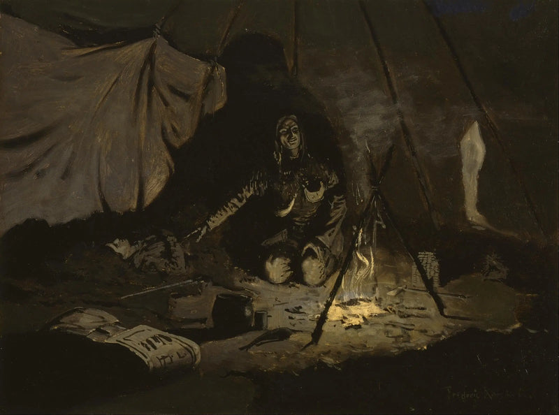 Las hojas secas duraron más que ella - Frederic Remington