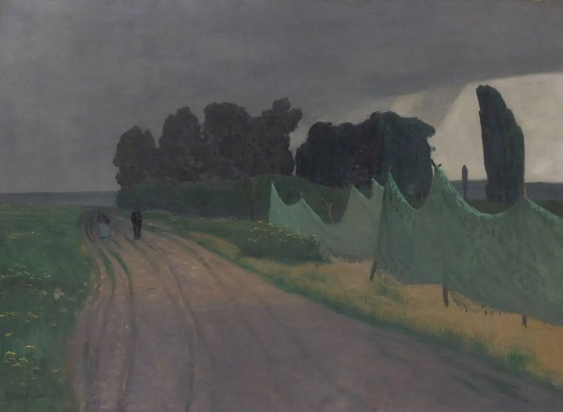 Las redes, Honfleur - Félix Vallotton