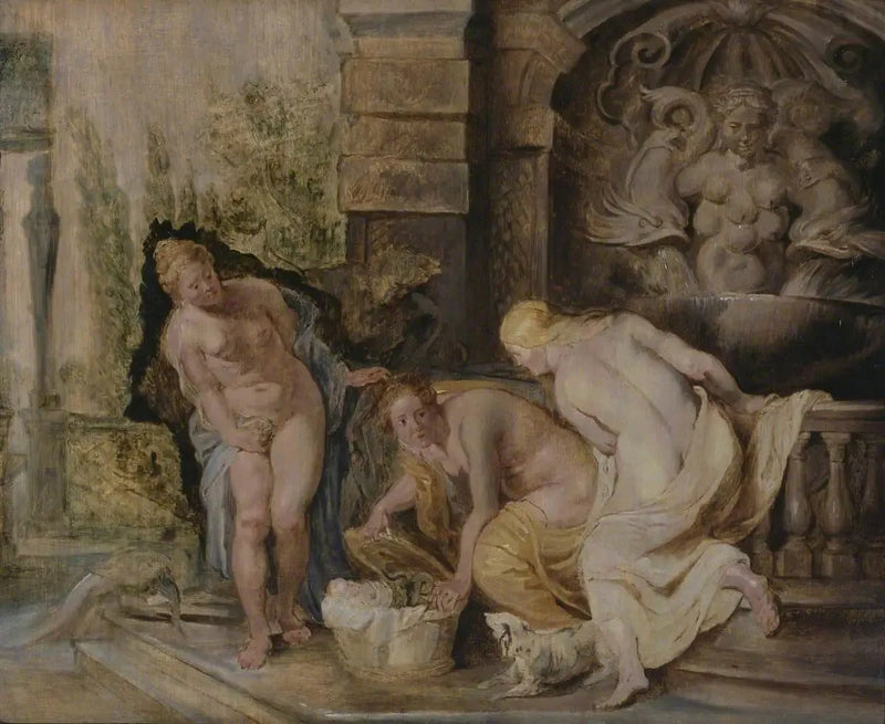 Las chicas de Cécrope descubriendo a Érichthonios - Peter Paul Rubens