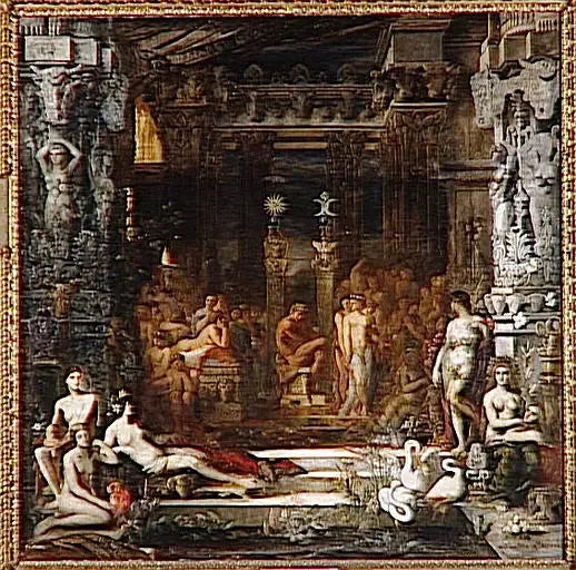 Las hijas de Tespios - Gustave Moreau