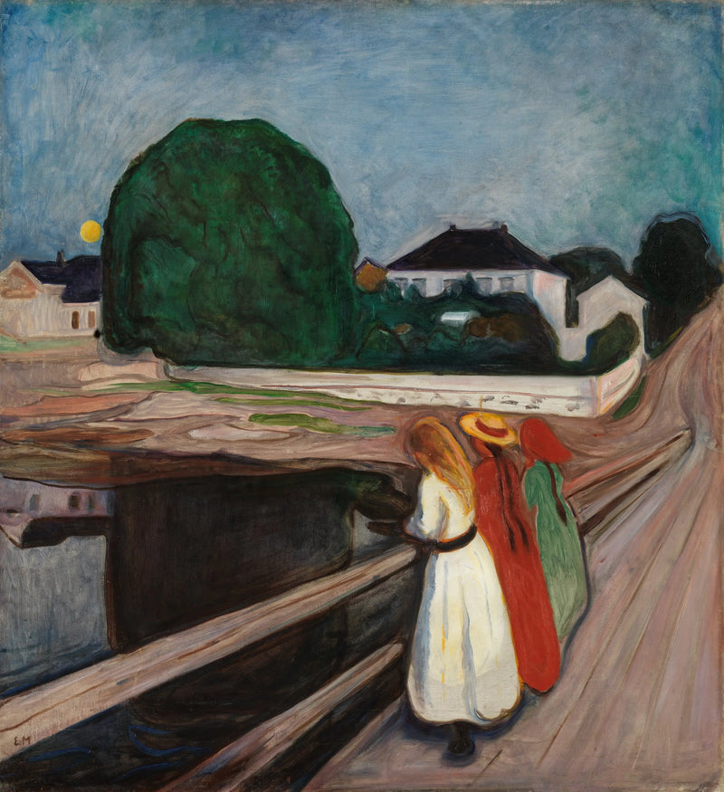 Las chicas en el puente - Edvard Munch