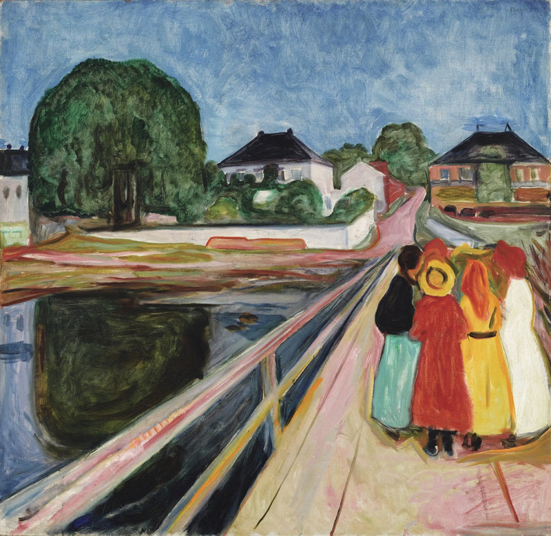 Las chicas en el puente - Edvard Munch