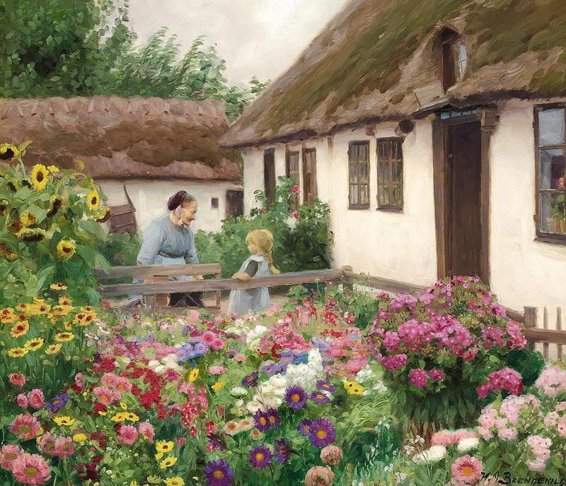 Las flores del jardinero. - H. A. Brendekilde