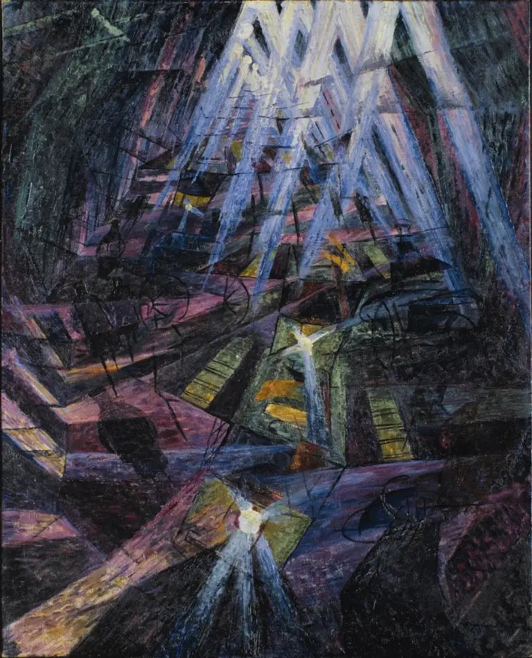 Las fuerzas de una calle - Umberto Boccioni