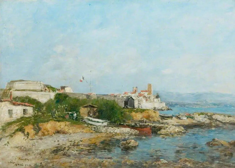 Las fortificaciones de Antibes - Eugène Boudin
