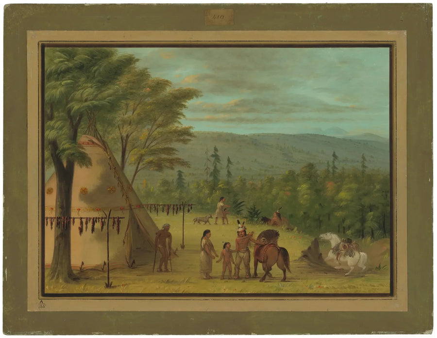 Los hermanos Cheyenne comienzan su caza de otoño - George Catlin